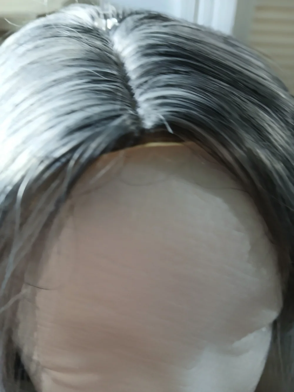 Long Wavy Silver Ombre Women's Wig - Natural Silver Gray